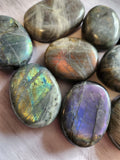 *Rare Flash* Labradorite Palm stone