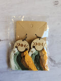 Wood Hanging Earrings