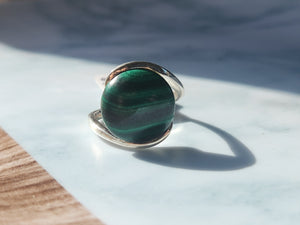 Malachite Ring (Size 8.5)