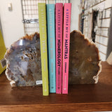 Agate/Quartz Bookends