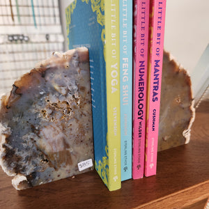 Agate/Quartz Bookends