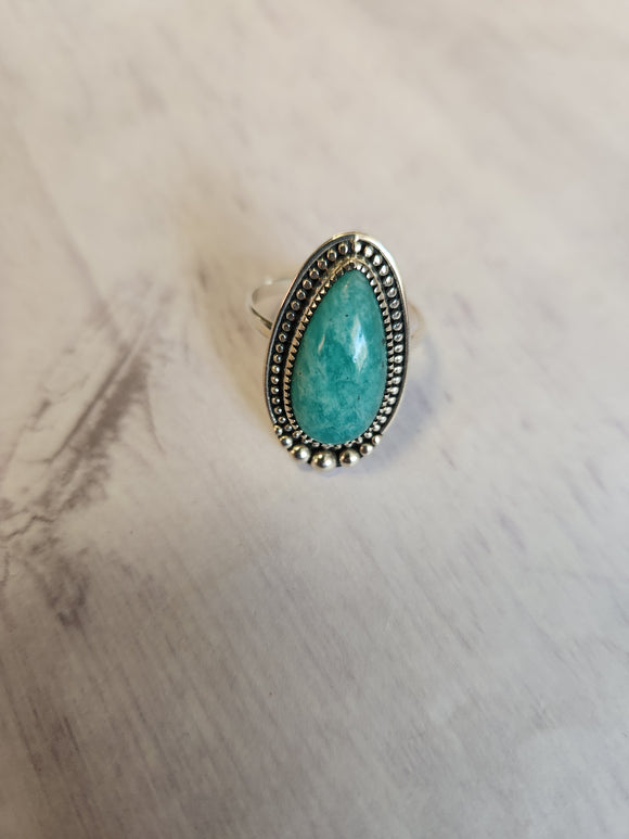 Amazonite Ring (Size 10)