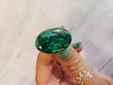 Malachite Chrysocolla Ring (Size 9.75)