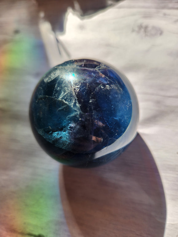 Blue Fluorite Sphere