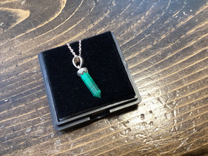 Malachite Sterling Silver Necklace