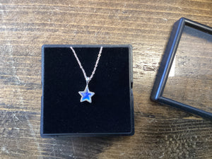 Moonstone star necklace