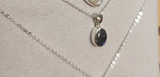 Labradorite Polished Sterling Silver Necklace