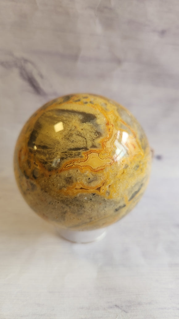 Crazy Lace Agate Sphere