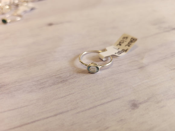 Blue Topaz Ring (Size 7)