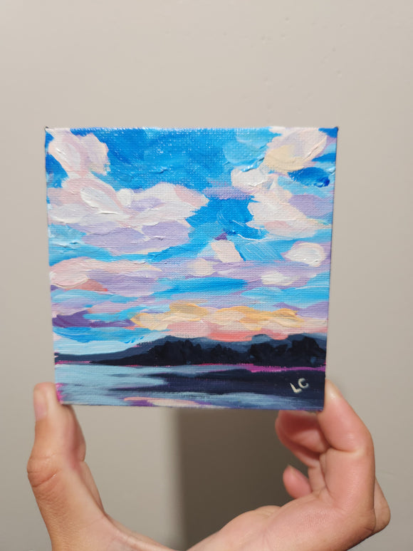 Sunset Sky Mini Painting