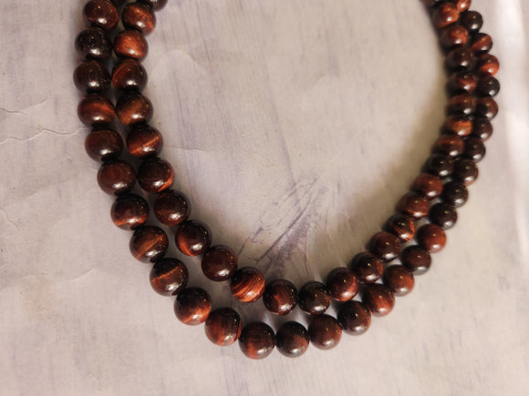 Red Tigers Eye Beads