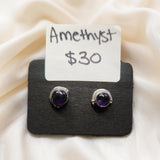Gemstone Stud Earrings
