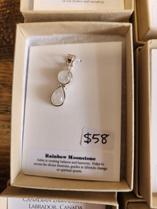 Rainbow Moonstone Pendant