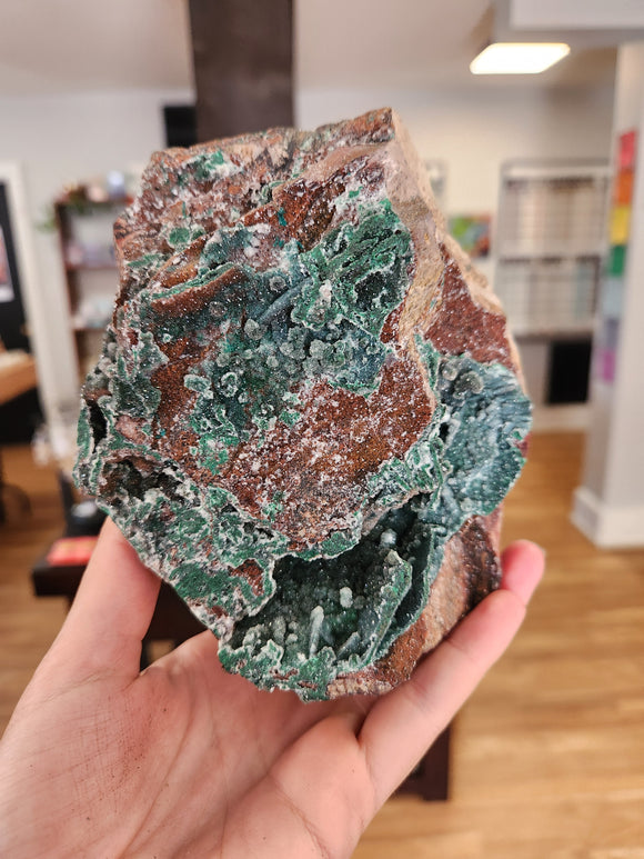Malachite & Chrysocolla on Dolomite Statement