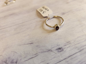 Garnet Ring (Size 5)