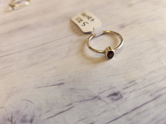 Garnet Ring (Size 5)