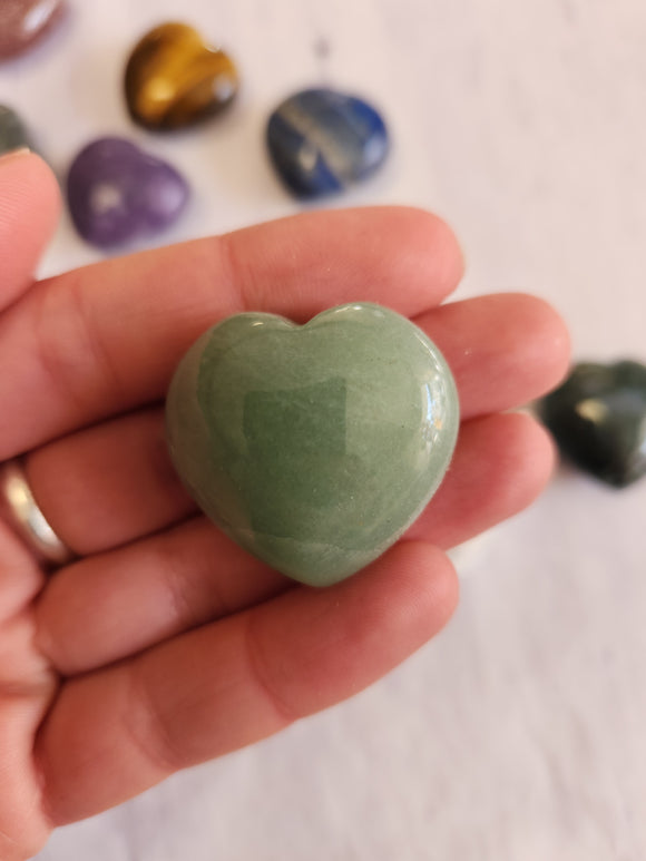 Green Aventurine Heart