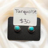 Gemstone Stud Earrings