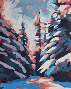 Frozen Forest Painting