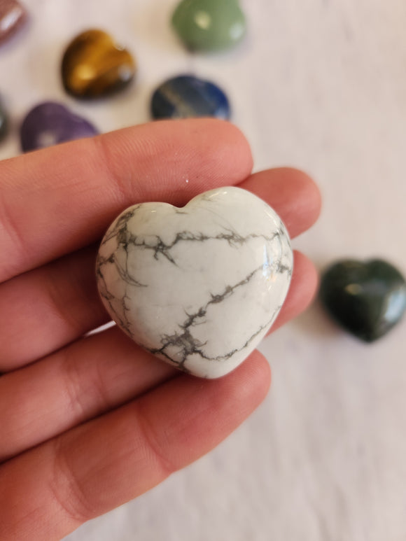 Howlite Heart