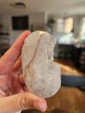 Pink Amethyst Palm Stone