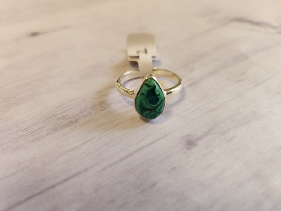 Chrysocolla Malachite Ring (Size 9)