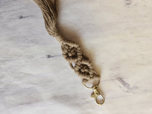 Macrame keychain
