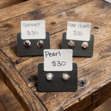Gemstone Stud Earrings
