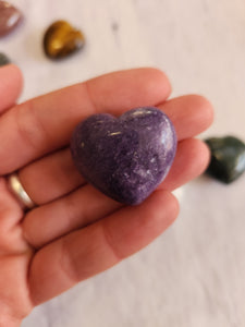 Lepidolite Heart