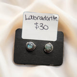 Gemstone Stud Earrings