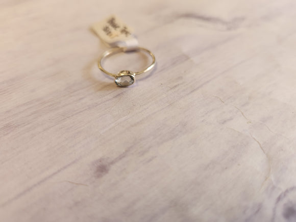 Blue Topaz Ring (Size 8)