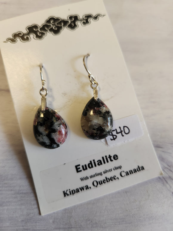 Eudialyte earrings