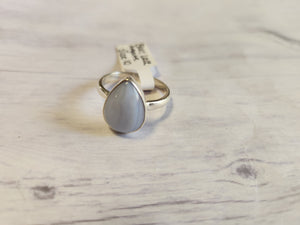 Blue Lace Agate Ring (Size 10)