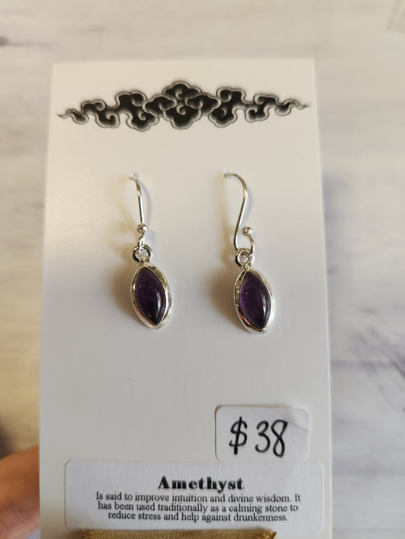 Amethyst earrings