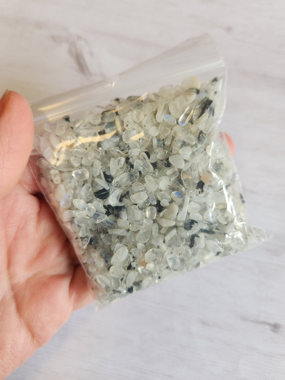 Rainbow Moonstone Chip Bag