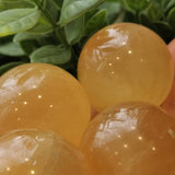 Honey Calcite Sphere