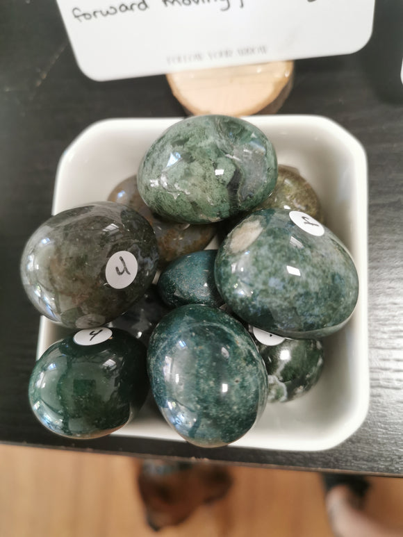 Moss Agate Tumble