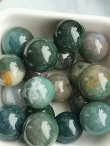 Moss Agate Mini Sphere