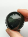 Rainbow obsidian sphere