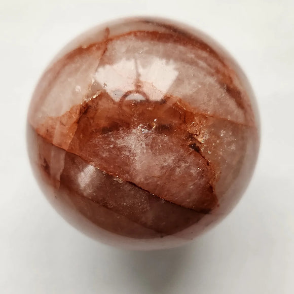 Fire quartz sphere