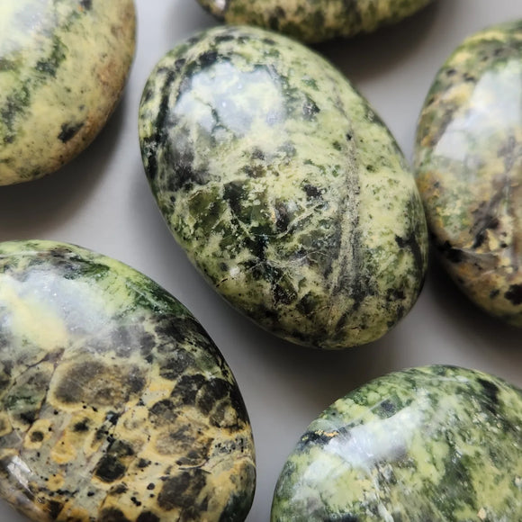 Nephrite Jade Palm Stone