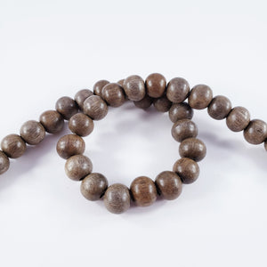 Gray Wood Beads